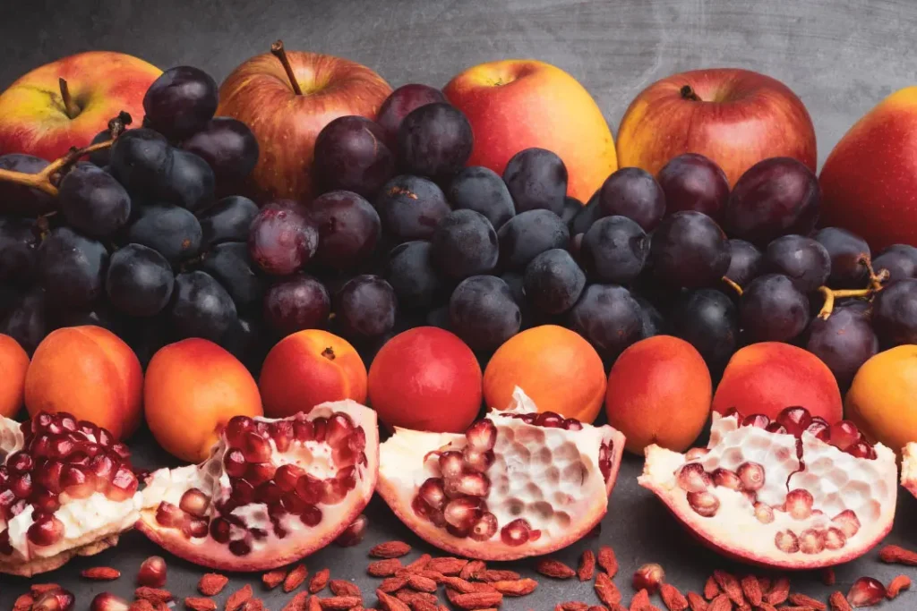 Fruits are good foe skin health.