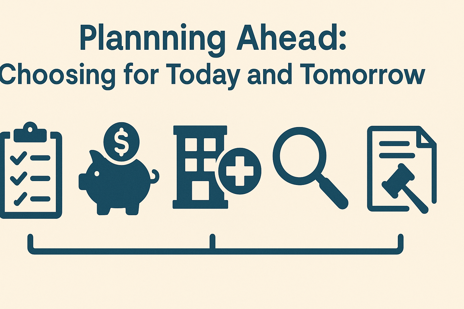 Infographic illustrating key steps for choosing affordable studio apartments for seniors, including budgeting, touring, health needs, and legal planning.